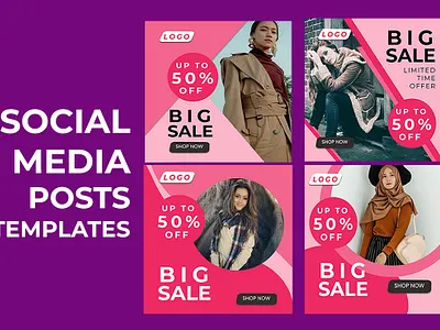 Social Media Post Template advertising branding design graphic design logo social media vector