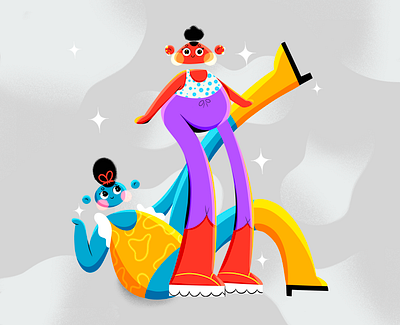 80’s vibes 2d adobe art cartoon character design characters commercial design fashion graphic design grey hand drawn illustration ipad art photoshop procreate