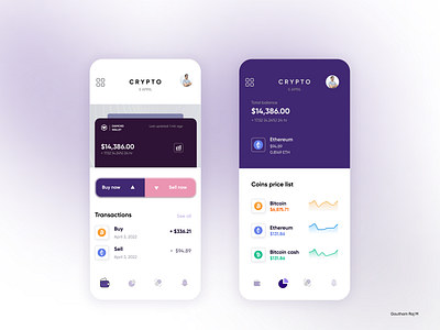 Crypto App dashboard 3d animation branding graphic design logo motion graphics ui