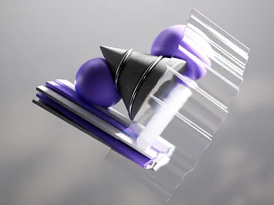 Personal project / Cinema 4D + Redshift material practice 3d 3d form 3d shape abstract cinema 4d creative design graphic design illustration materials exploration motion graphics personal project redshift render texture ui