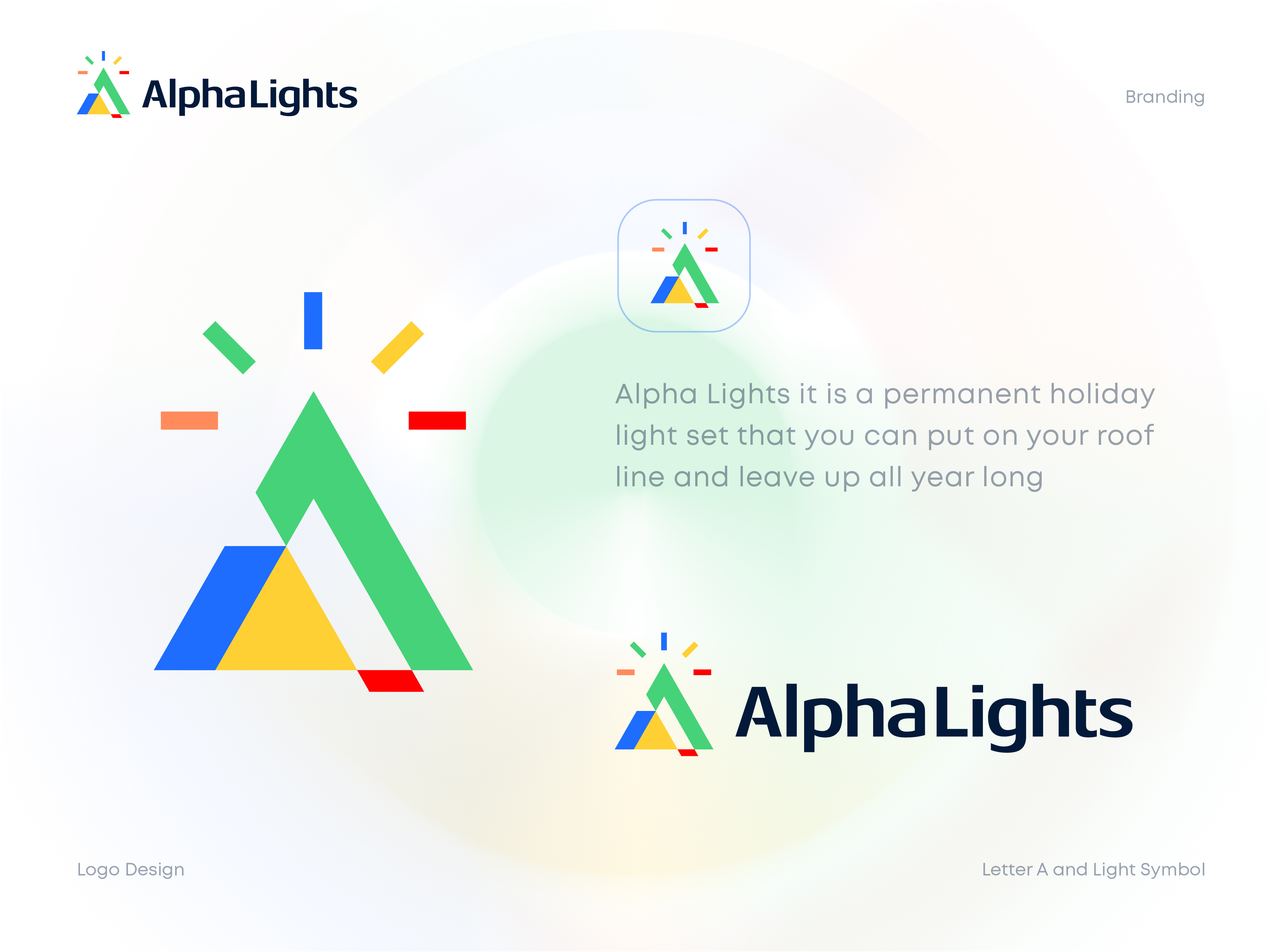 Alpha Lights Logo brand brand identity branding icon identity letter a logo logo logo design logodesign logos logotype mark symbol vector