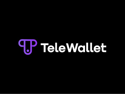 TeleWallet ; T modern logo with wallet sign (unused direction) bitcoin blockchain branding cash crypto design ecommerce logo logo designer money transfer usdt wallet