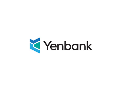 Yenbank bank brand branding finance icon identity logo logo type mark minimal minimalist modern payment startup y yenbank