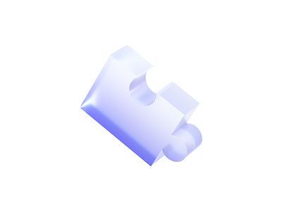 Puzzle 3d branding c4d cinema4d design graphic design illustration set ui
