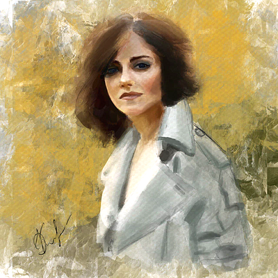 Marion Cotillard Portrait digital art digital portrait marion cotillard marion cotillard portrait portrait procreate