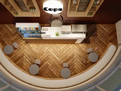 coffee Shop Design 3d architecture coffee shop design design exteriordesign illustration interiordesign ui