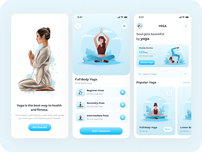 Yoga Mobile App UI Design online yoga app designs yoga yoga app concept designs yoga app login page yoga app plan yoga app ui design yoga learning app yoga studio yogaapp