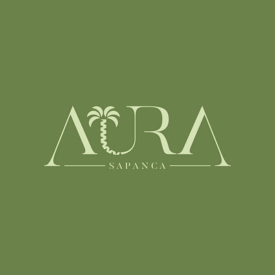 AURA SAPANCA | Logo Design 🌴 brand brand identity branding bungalow design designer graphic graphic design hotel house illustrator logo logo design logo designer vector