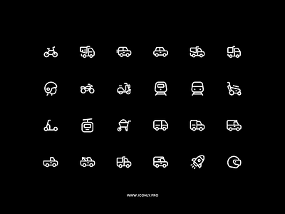 Iconly Pro, Light, Transport car cycle design figma icon icondesign iconly iconly pro iconography iconpack icons iconset motor transport ui