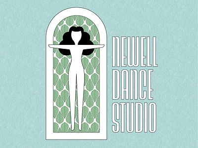 Newell Dance Studio Logo branding design graphic design illustration logo