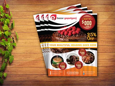 Flyer Design branding business flyer design design template flyer flyerdesign flyers flyertemplate foodflyer graphic design marketing marketing flyer modernflyer saleflyer