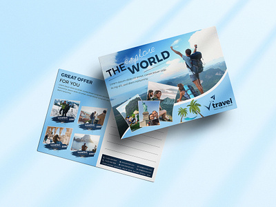 Holiday Travel & Vacation postcard design a4 flyer a4 flyer design branding corporate corporate flyer design flyer flyer design flyer template holiday postcard postcard postcard design travel flyer travel postcard