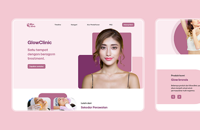 Beauty Clinic design landing page ui ui design uiux ux website