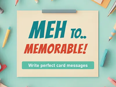 Meh to Memorable! ⁣ How to write a perfect Geeting Card Message? anniversary art artwork banner birthdaycards blessings cardmessage cards design gifts graphicdesign greetingcarddesigns greetingcards howto memorablecards wishes