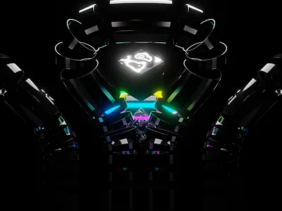 Color Spheres Inside Industrial Structures 3d animation motion graphics sound design