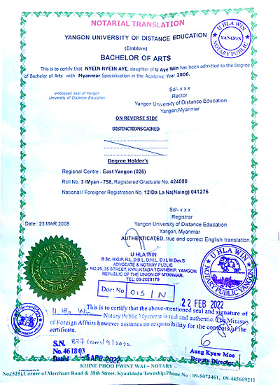 Certificate branding