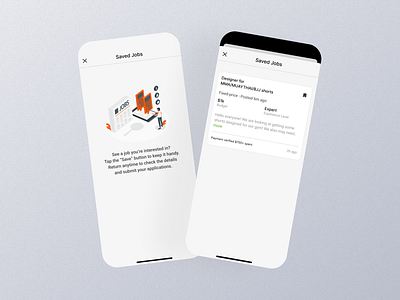 Saved Job Mobile App uI app design mobile saved saved job saved job app saved job dashboard saved job design saved job details saved job experience saved job interface saved job mobile saved job option saved job page saved job screen saved job setting saved job ui saved job widget screen ui