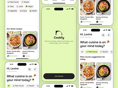 Cookfy - Smart Cooking App dribbbledesign