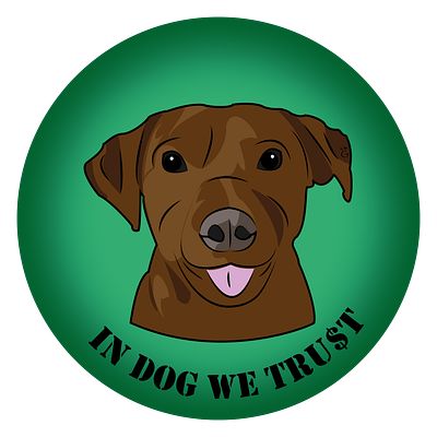 In DOG we tru$t adobe illustrator design dog graphic design ill illustration