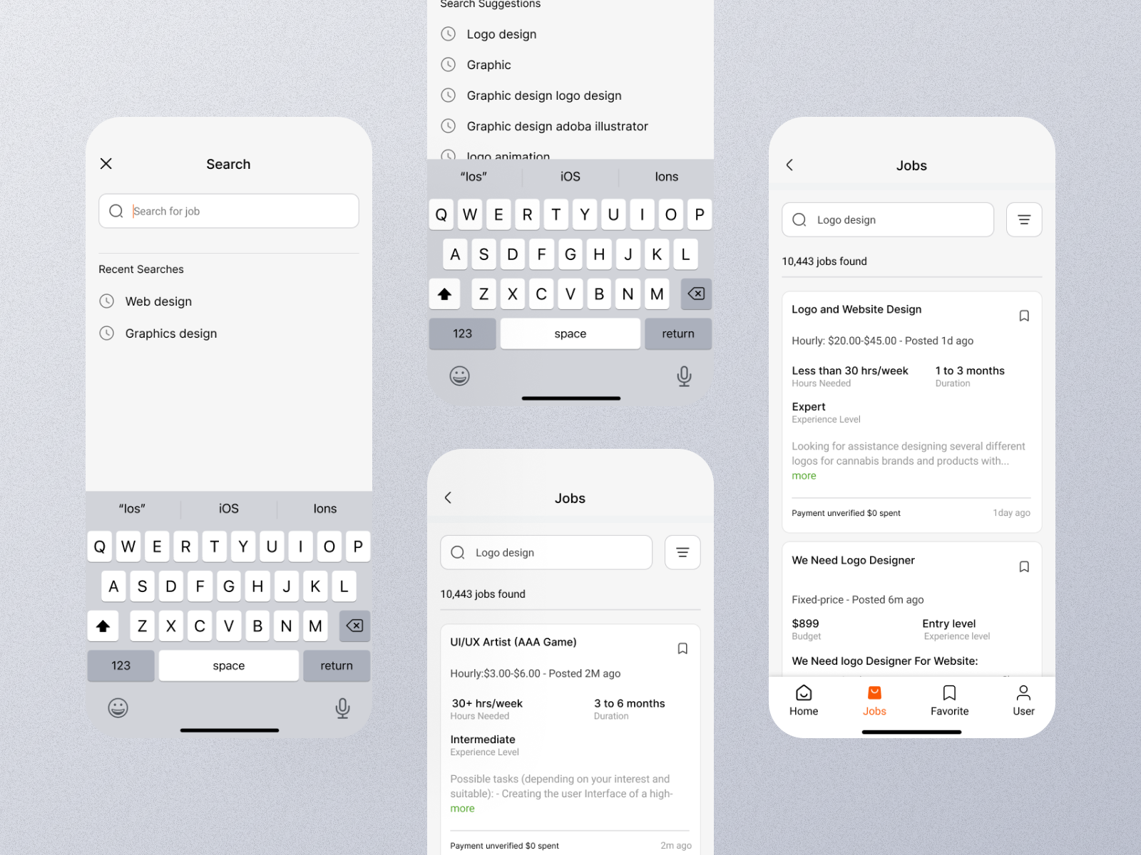 Job Search Mobile App Ui by UI Ants on Dribbble