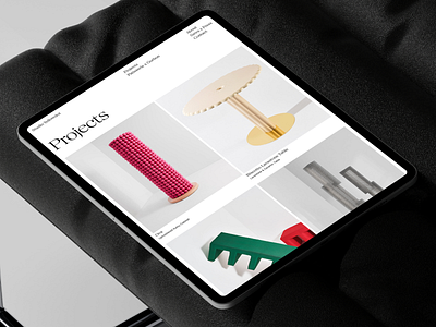 Website for a Furniture Design Studio furniture ipad minimal mobile tablet ui ui design ux ux design web web design