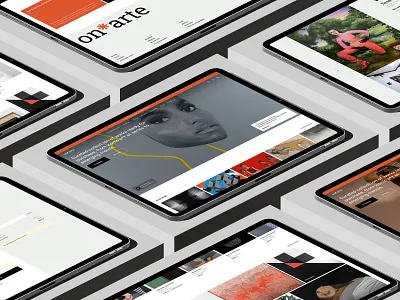 on*arte - marketplace art auction clean design ecommerce footer gallery grid landing page mockup modern online shop paint product page responsive slider typography ui ux views