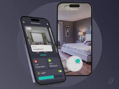 Security Mobile IOS App android animation app app design app interaction camera control dashboard design interface ios mobile mobile app observation remote security smart home system ui ux