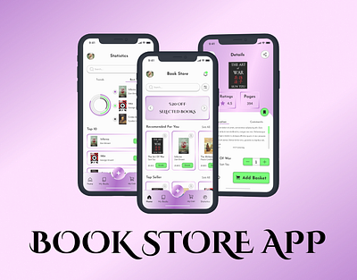 Book Store App app case study design e commerce figma mobile app open to work opentowork ui designer uidesign user experience design user experience designer user interface design user interface designer userflow ux design ux designer visual design visual designer wireframes