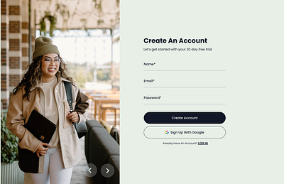 Sign Up Page app design landingpage design ui ux website design