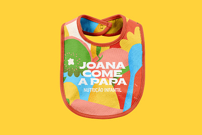 Joana Come a Papa - Baby Bib branding color graphic design illustration kids logo