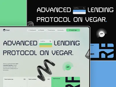 Advanced Crypto lending protocol on Vegar banking bitcoin blockchain clean creative credit card crypto defi finance forex home page invest landing page minimalist nft trader trading uiux web design website