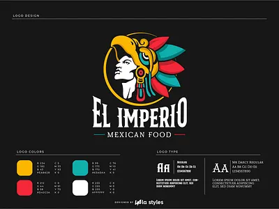 El Imperio Mexican Food | Logo Design aztec branding illustration ilustration logo logo design logotype mexican mexico restaurant