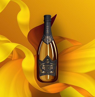 3D Wine Bottle NFT 3d alcohol bottle branding champagne design illustration logo nft product typography vector web3 wine