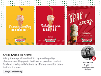 Krispy Kreme Ice Kreme – Marketing Materials design graphic design marketing