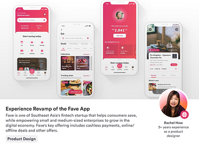 Fave App – Experience Revamp product design