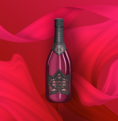 3D Wine Bottle NFT 3d branding champagne design graphic design illustration label logo nft typography vector wine