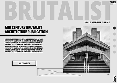 Brutalist brutalism figma graphic design ui