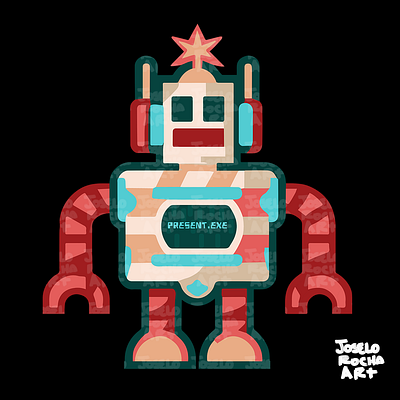 Christmas shirt : Christmas robot character christmas