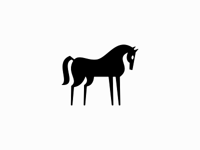 Horse Logo animal branding design elegant emblem equine farm flat horse icon identity illustration logo mark modern sports stallion steed symbol vector