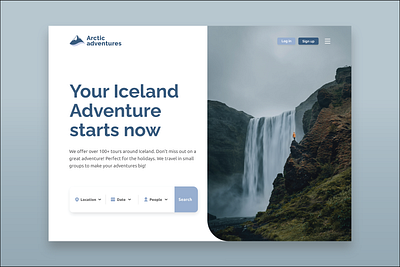 Recreating Arctic adventures logo ui