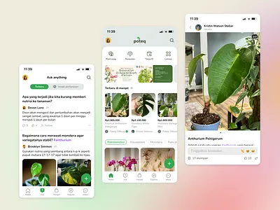 Poteq Mobile Apps New Version 2.0 application design mob mobile nature ui