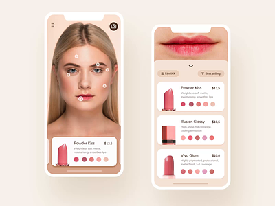 Beauty & Style Mobile App Concept application design interface mobile startup ui ux