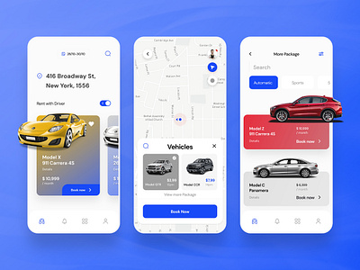 Cably - Car Rent Mobile App by Bacancy on Dribbble