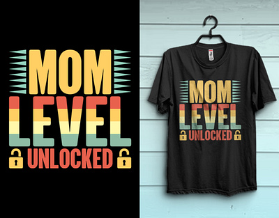 Mom Level Unlocked Gaming T-shirt Design branding custom tshirt design esports tshirt game lover mom tshirt game lover tshirt gamer tshirt gaming logo gaming tshirt design gaming tshirt design ideas merch by amazon print print on demand t shirt design template tee shirt tshirt design tshirts typography tshirt unique tshirt vector graphic tshirt vector illustration