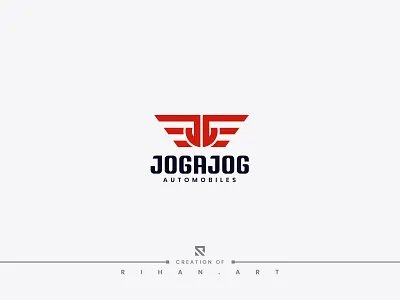 Jogajog | Automobiles | Vehicle Logo Design 2022 99design abstract automobile automotive branding car creative logo icon letter j letter logo logo design logo designer mark mechanical minimal monogram servicing transport vehicle wings