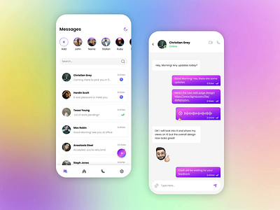 Chatting Mobile App Design app design brand brand identity branding chatting app design figma figma design graphic design messaging app messaging app design mobile app mobile app design ui ui ux designer uiux uiux design user experience user interface visual identity