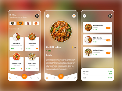 Yummy Tummy Food Delivery App UI app design application design food delivery app logo mobile app ui ui design uiux yummy food