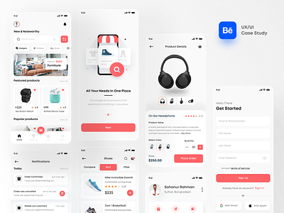 Easy Buy | E-Commerce Mobile App | UX Case Study app design case study e commerce e commerce app e commerce design e commerce store easy buy ecommerce mobile app mobile ui ux online shoping online store product design shop shopify shopping app store ui ux design ux case study ux ui