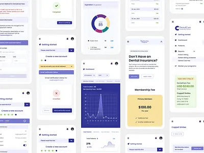 Dental Care - Healthcare SaaS Platform best best design best dribbble shot clean dashboard design minimal mobile app new product design responsive design saas saas design trendy uiux uxui web application website