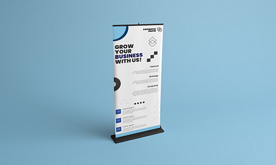 Roll Up Pop Up Marketing Banner Template conference